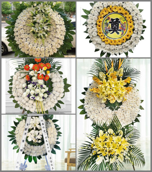 山东济宁金乡县肖云镇吕常寺村花圈速递
